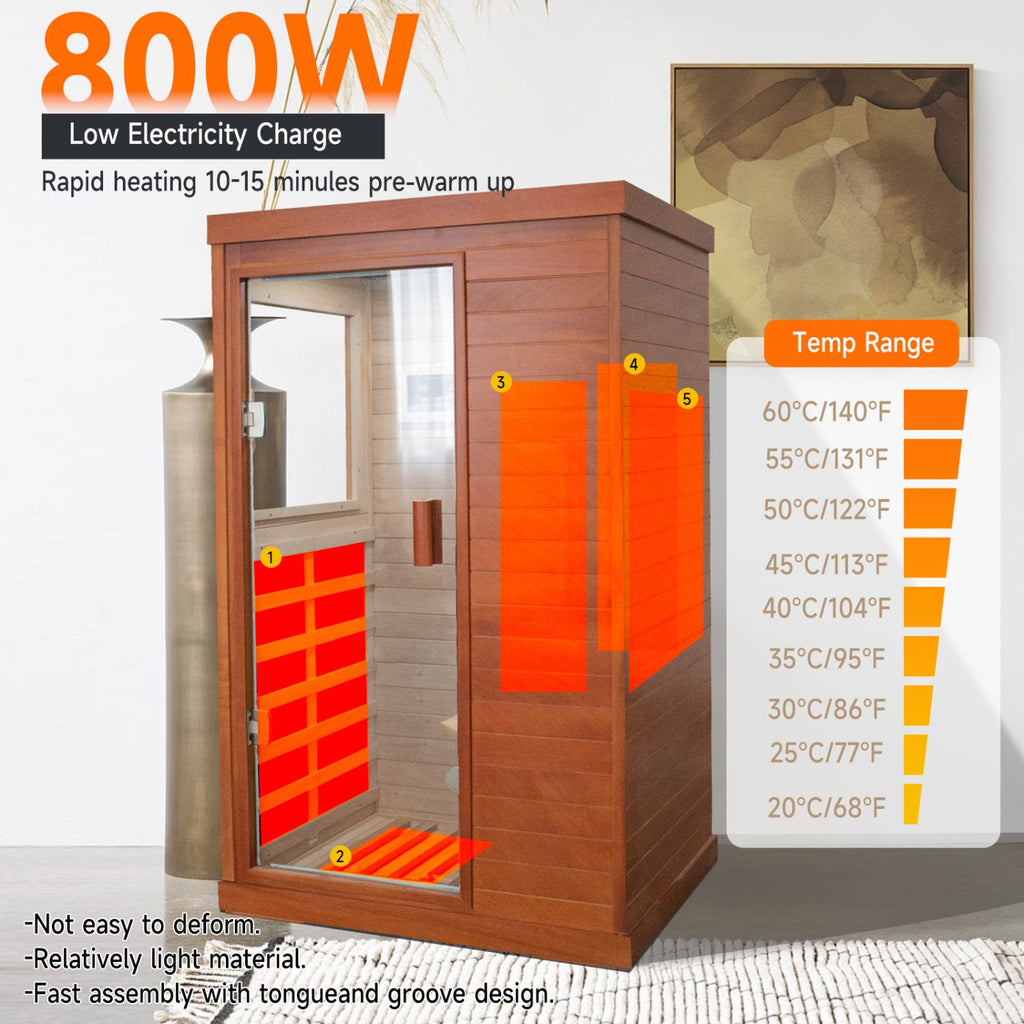 1 Person Far Infrared Sauna - Image 3